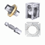Housing, Flange, Cover, Worm Wheel, Worm Shaft