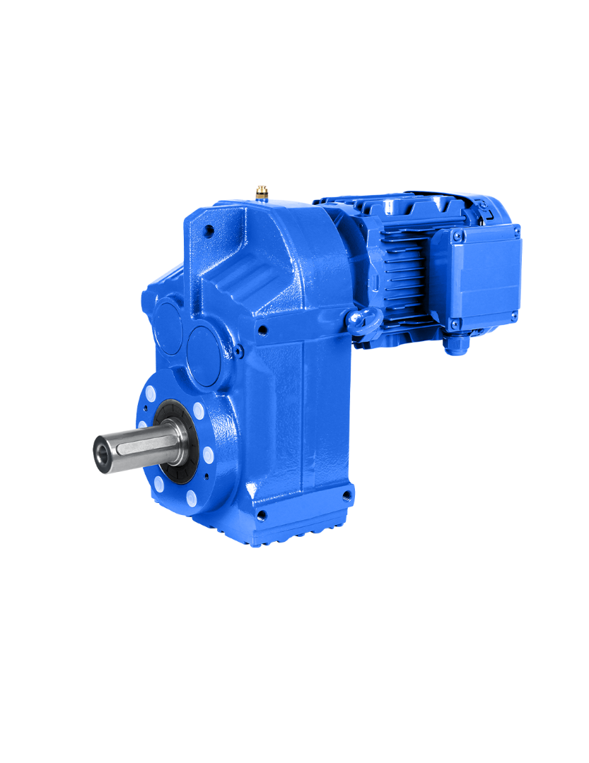 compressed_DSC03032 F Series Transmission Industrial Helical Gearbox with Motor - Image 1
